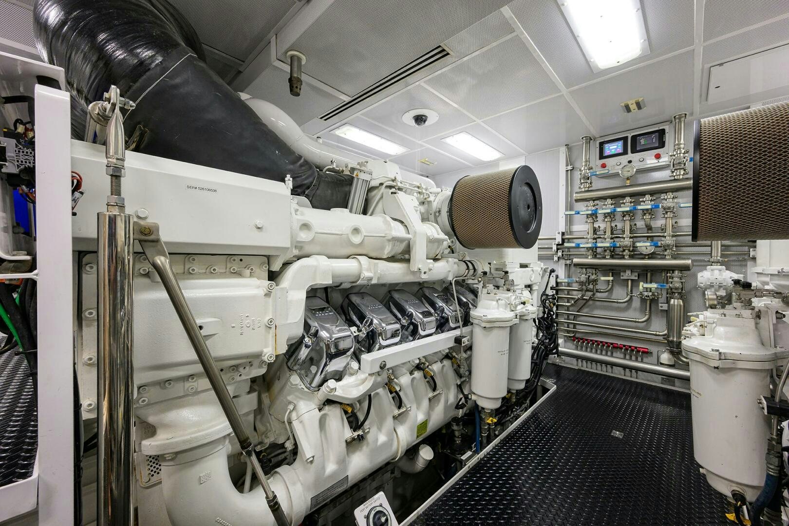 a room with machinery aboard SARABETH Yacht for Sale