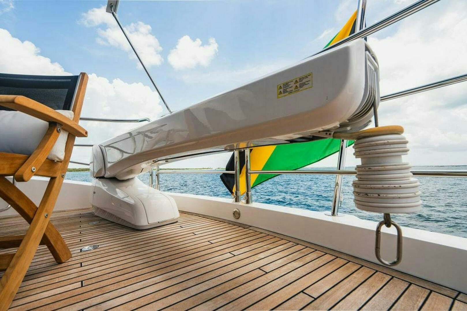 a boat on the water aboard PURA VIDA Yacht for Sale