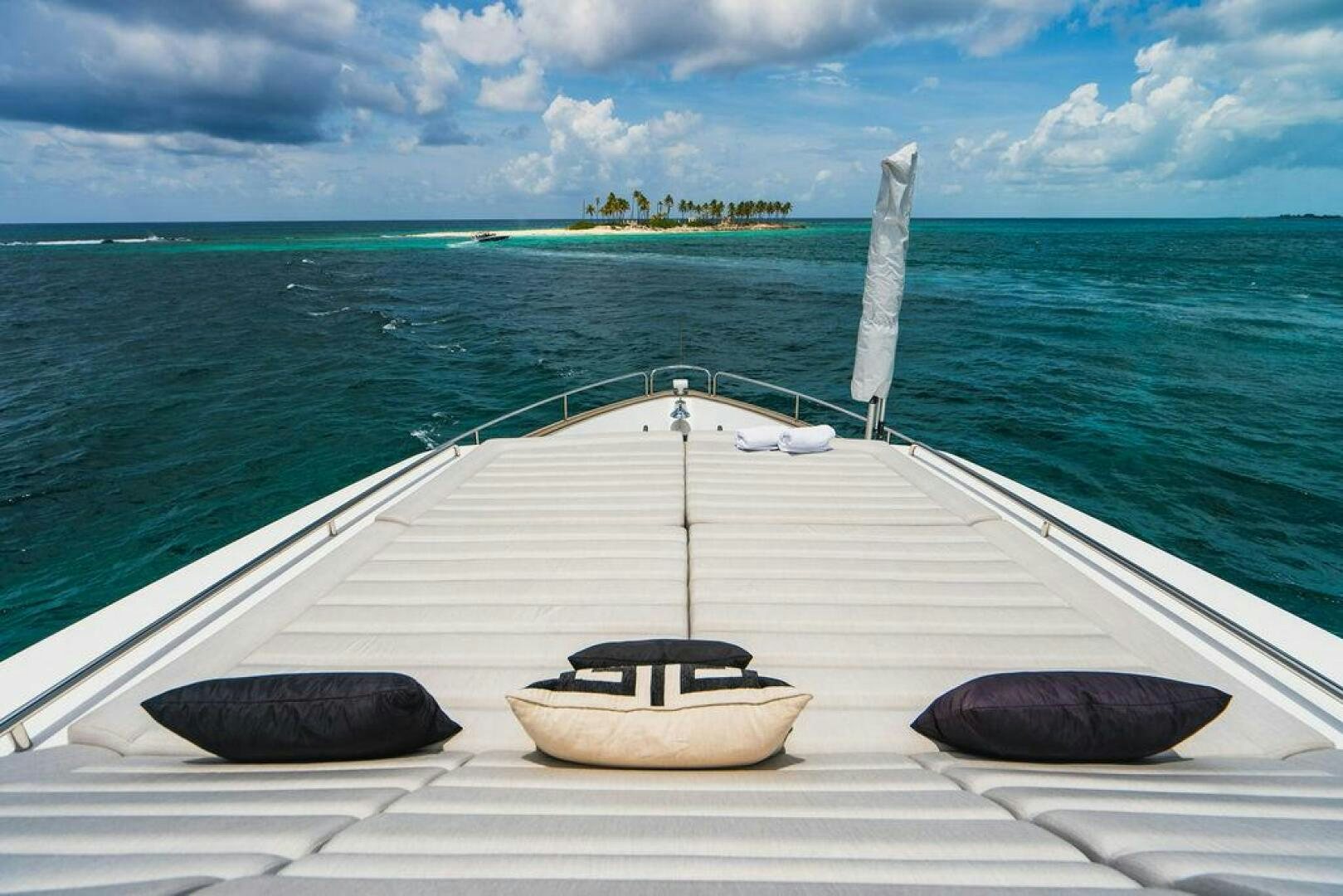 a boat on the water aboard PURA VIDA Yacht for Sale