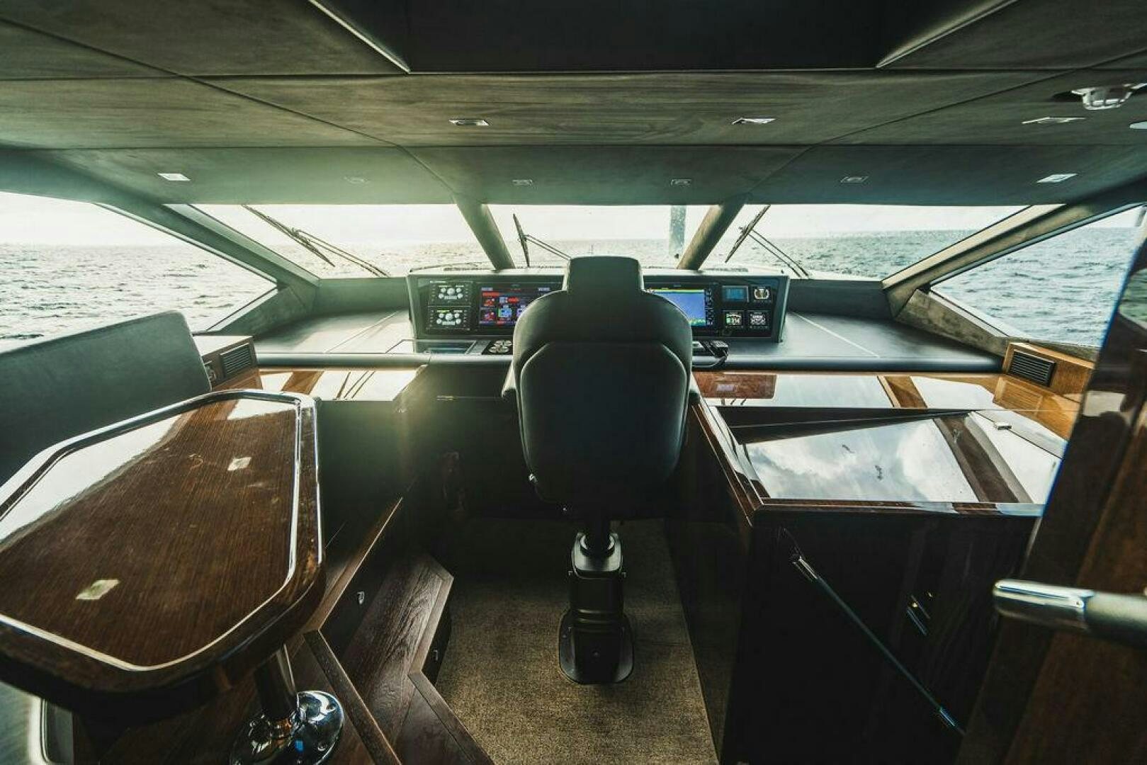 inside of a vehicle aboard PURA VIDA Yacht for Sale