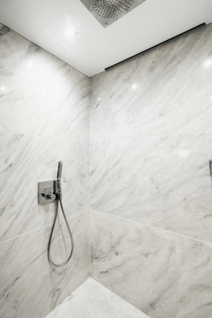 a shower head with a wire aboard PURA VIDA Yacht for Sale