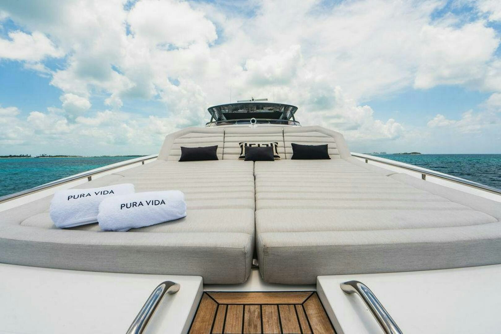 a boat on the water aboard PURA VIDA Yacht for Sale
