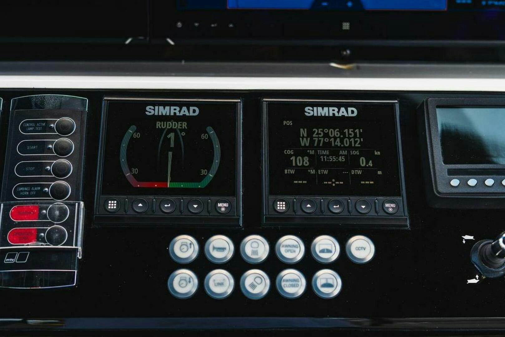 graphical user interface aboard PURA VIDA Yacht for Sale