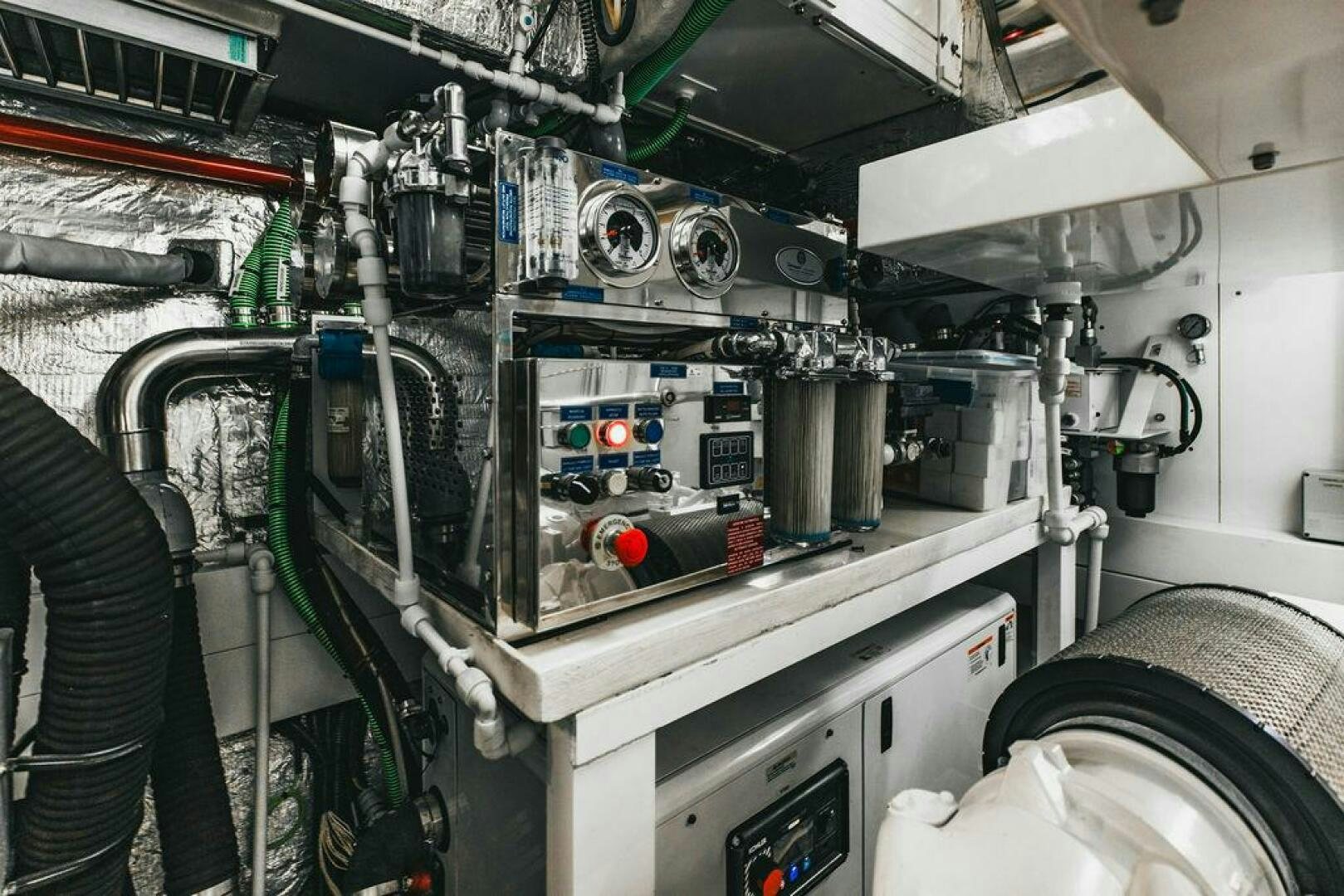 a close-up of a machine aboard PURA VIDA Yacht for Sale