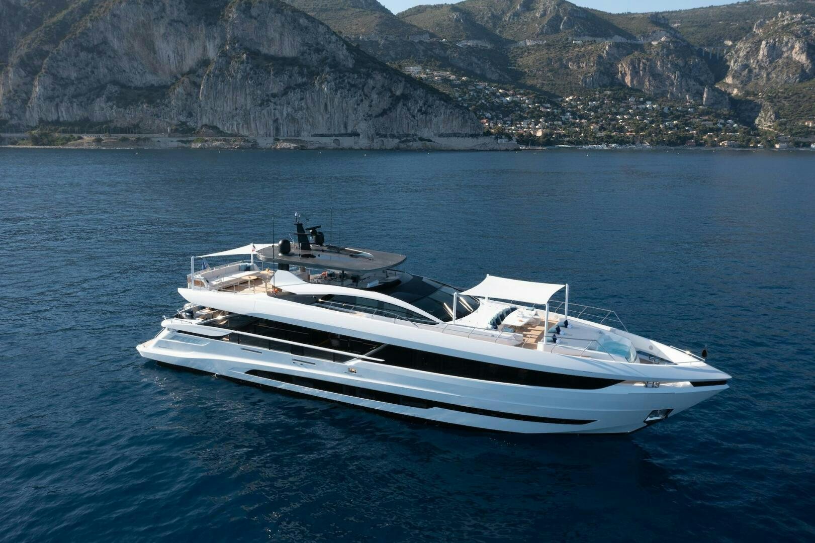 a white boat in the water aboard ARTEMIS Yacht for Sale