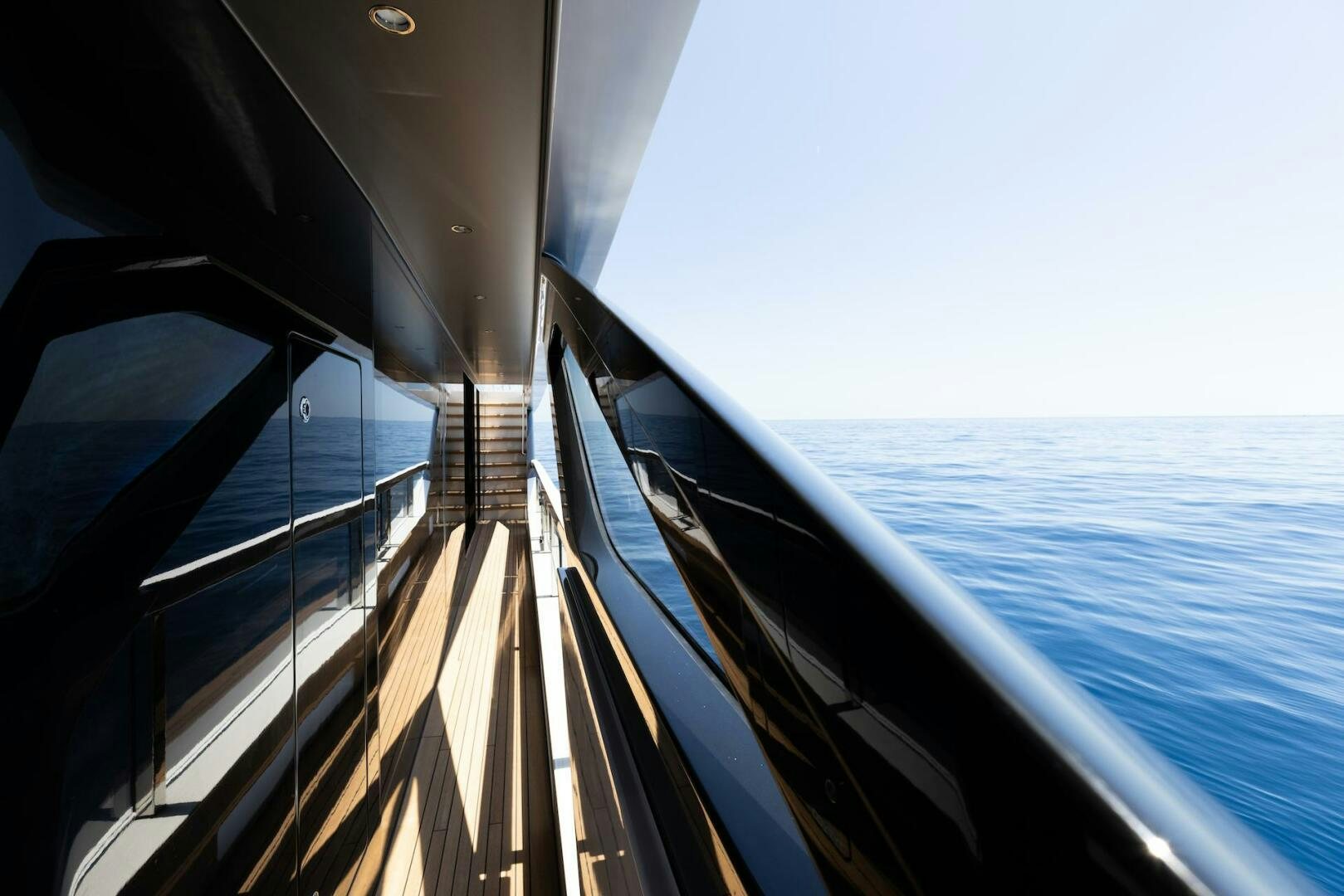 a deck of a boat aboard ARTEMIS Yacht for Sale