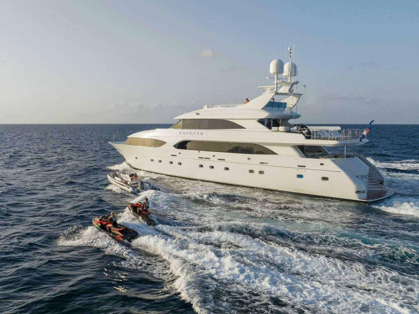 a boat in the water aboard CUPCAKE Yacht for Sale