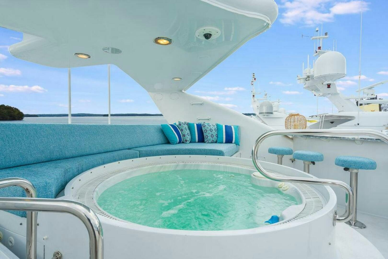 a pool on a boat aboard CUPCAKE Yacht for Sale