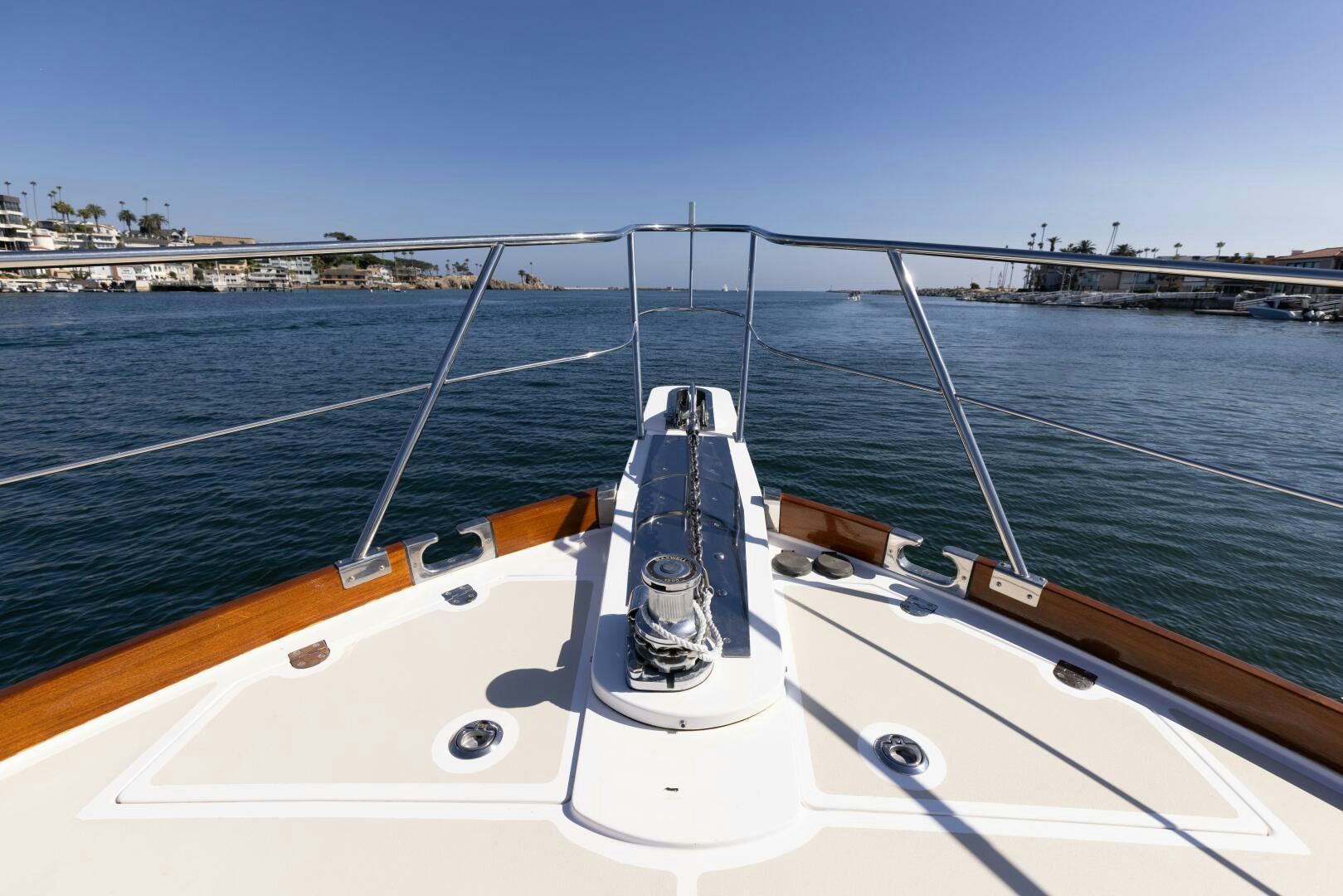 a boat on the water aboard FINALLY US Yacht for Sale