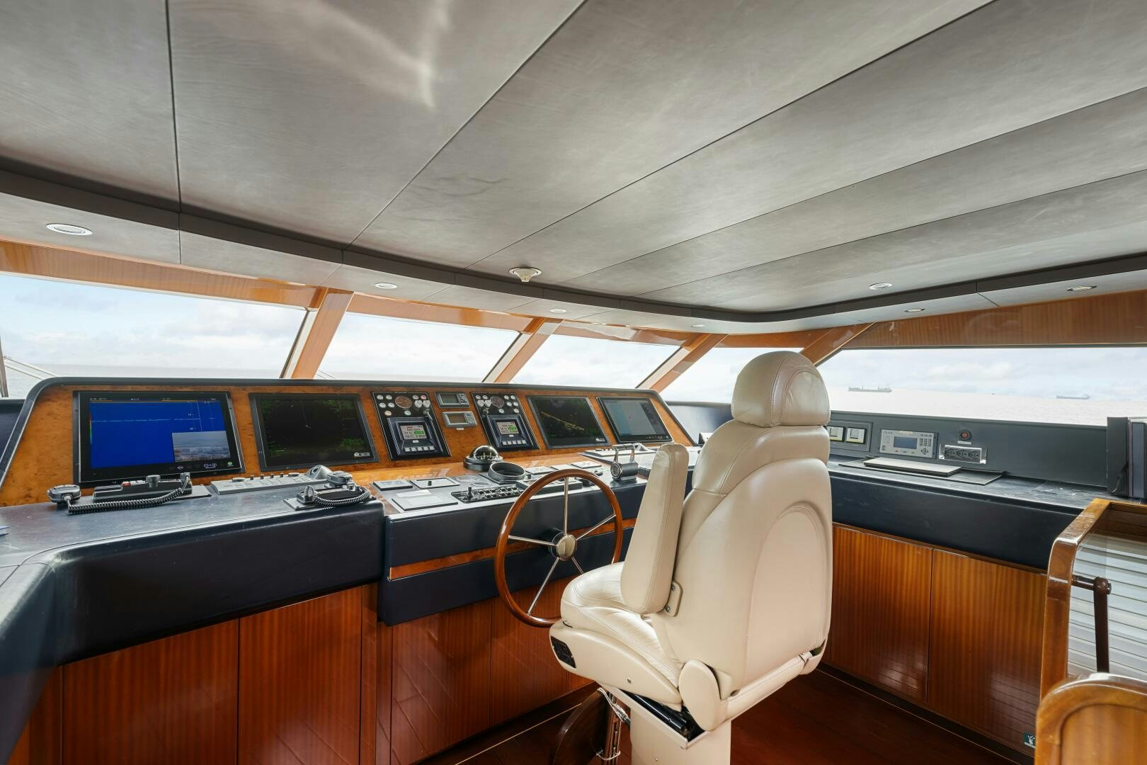 inside of a vehicle aboard GLADIUS Yacht for Sale