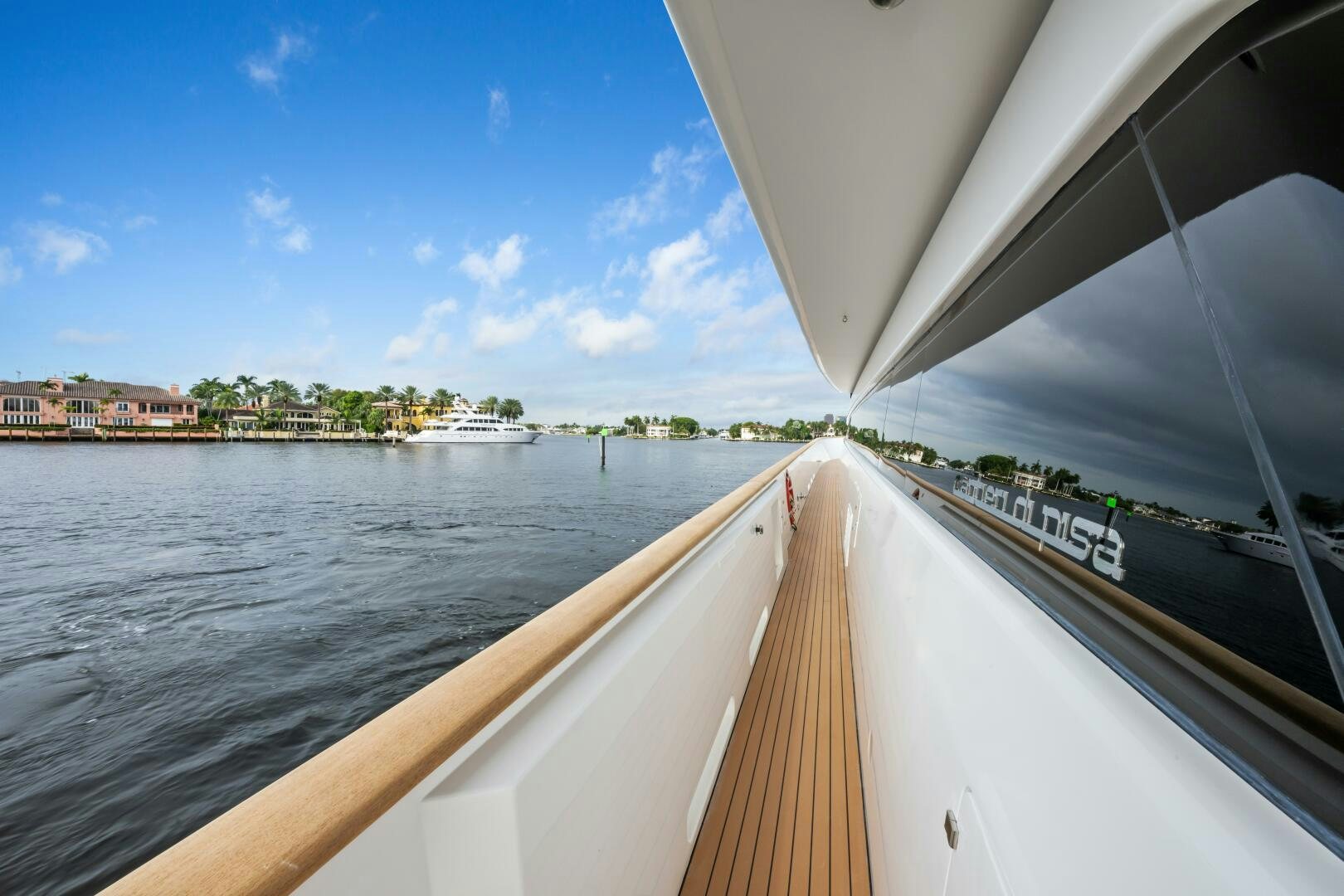 a boat on the water aboard GLADIUS Yacht for Sale