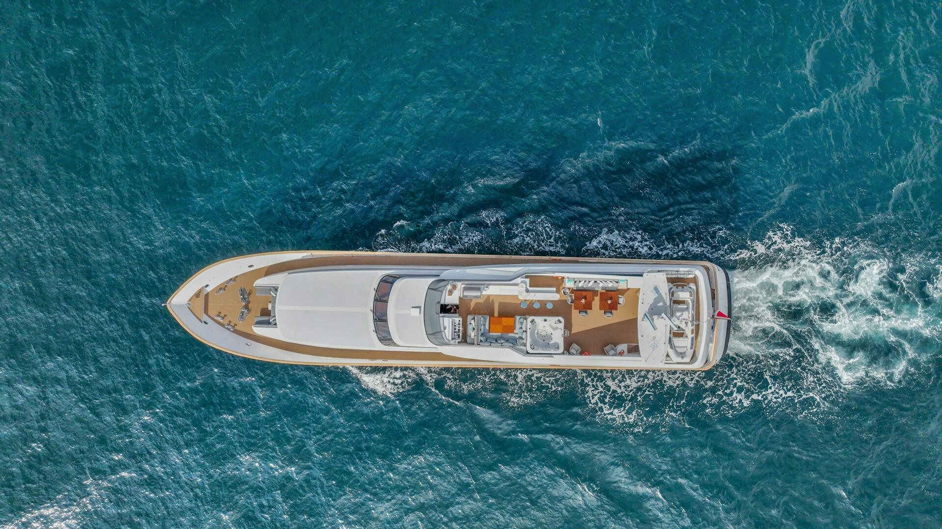 a ship in the water aboard GLADIUS Yacht for Sale