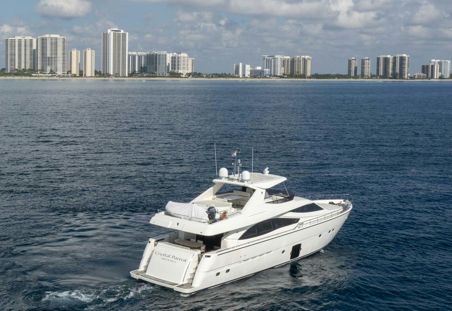 a boat in the water aboard CRYSTAL PARROT Yacht for Sale