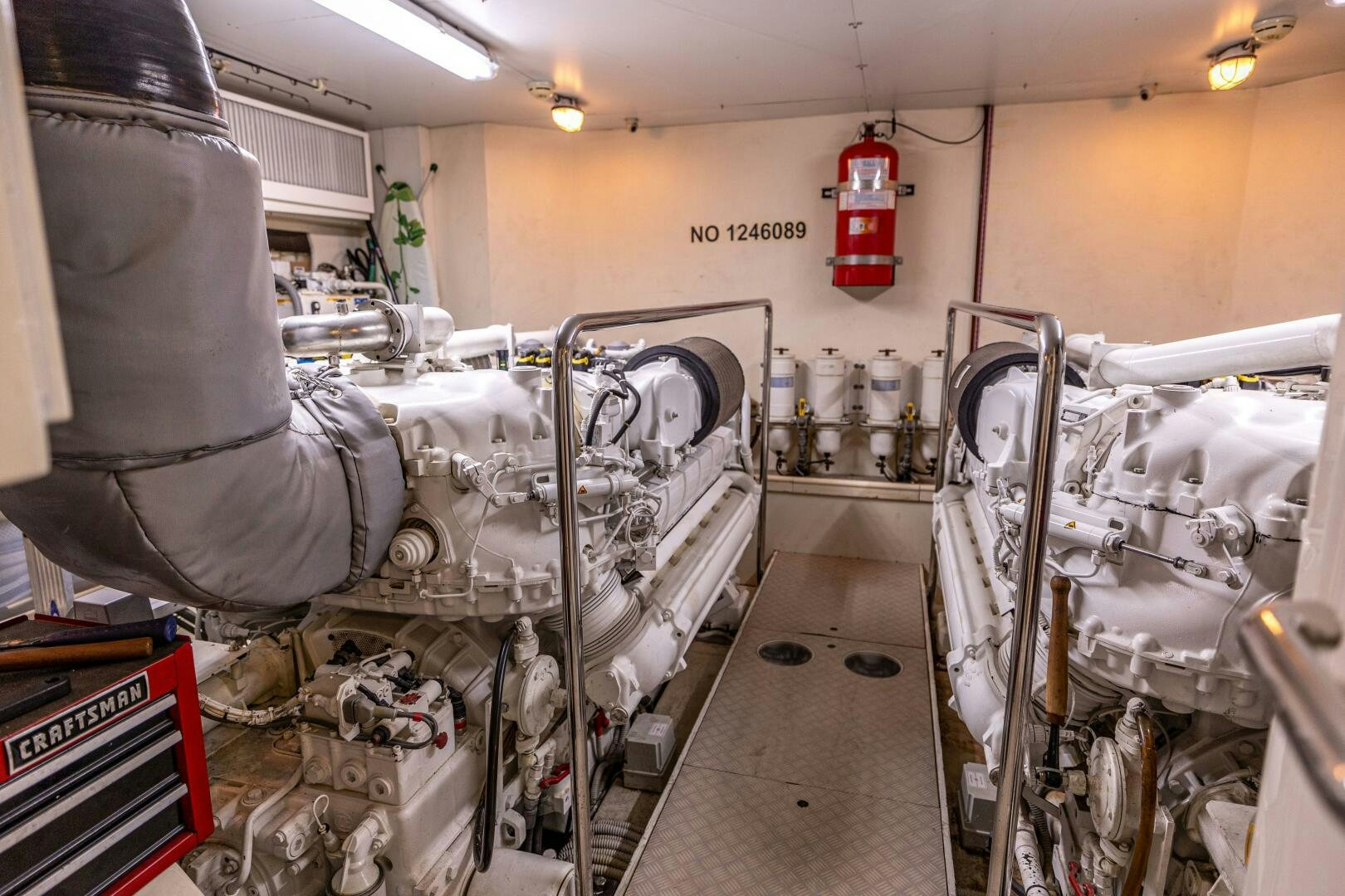 a room with machinery aboard CRYSTAL PARROT Yacht for Sale