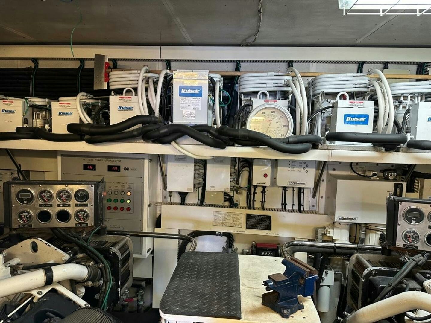 a room with machinery aboard MOJITO Yacht for Sale