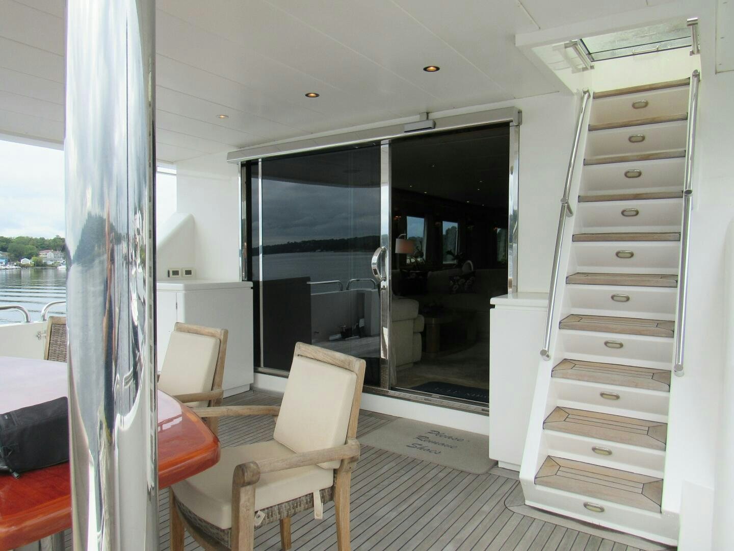 a room with a large closet aboard MOJITO Yacht for Sale