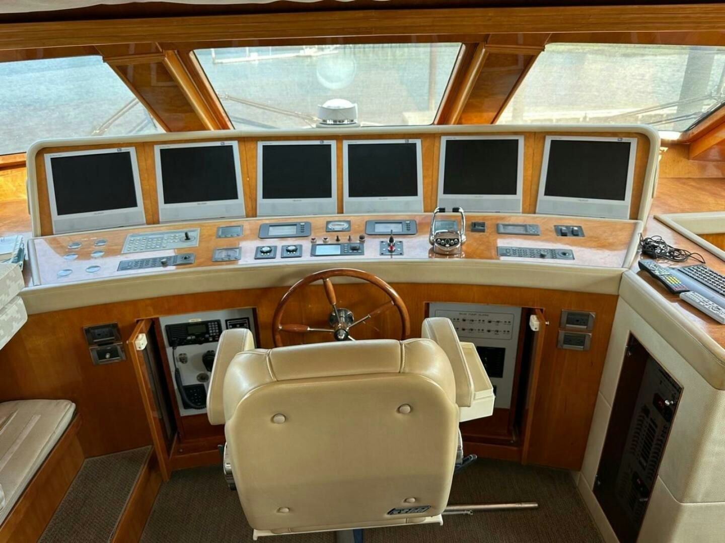 a small kitchen with a large sink aboard MOJITO Yacht for Sale