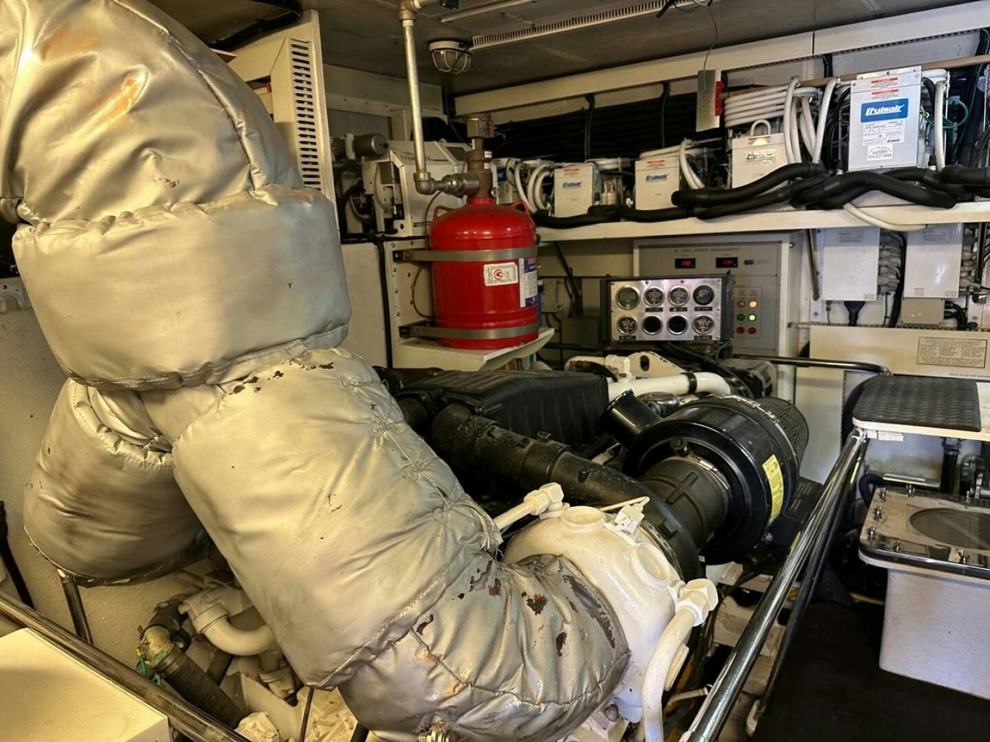 a person in a uniform aboard MOJITO Yacht for Sale