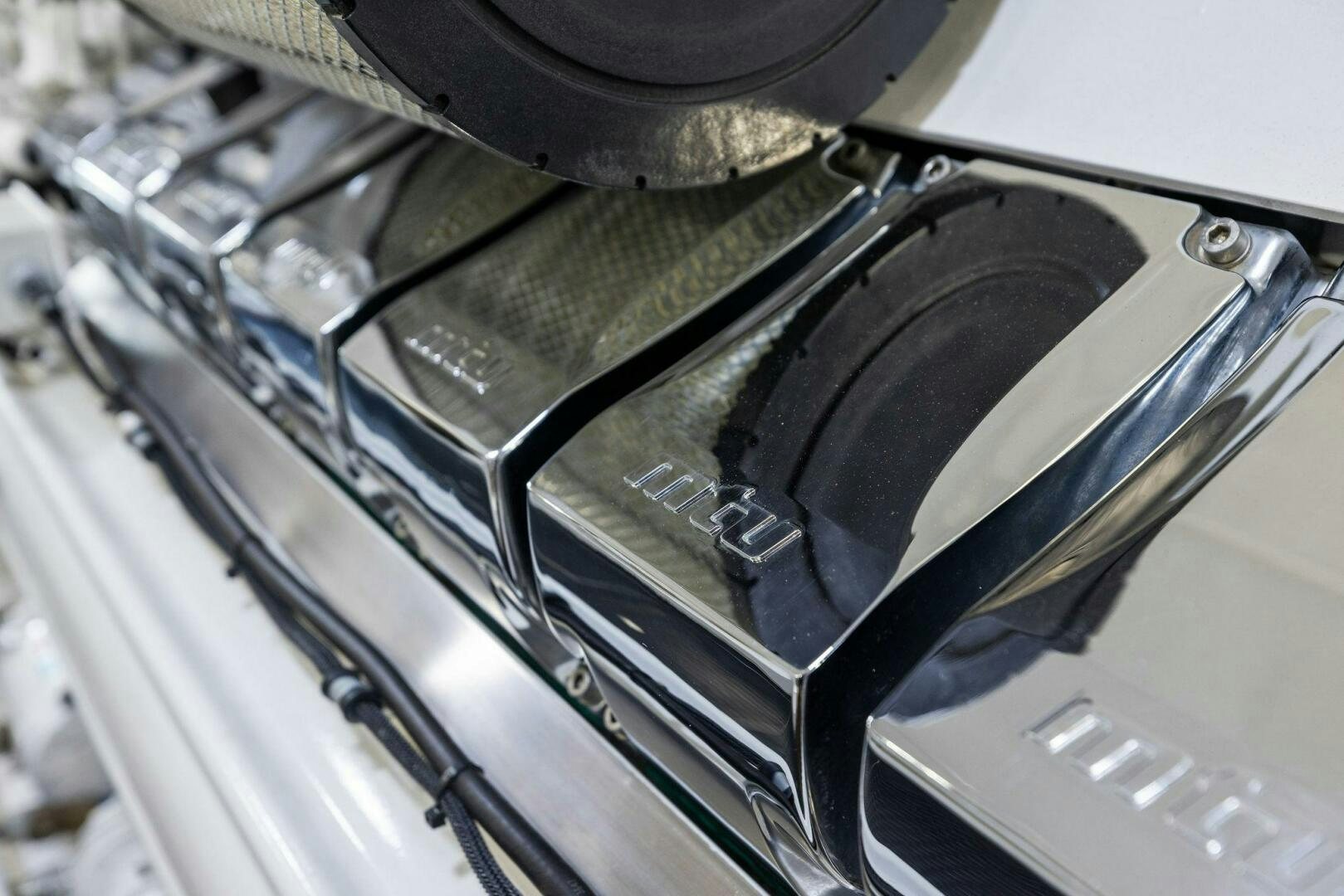 the inside of a car aboard WHISKEY PAPA Yacht for Sale