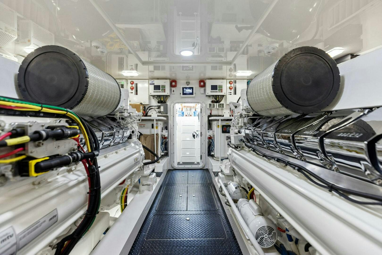 a room with machinery aboard WHISKEY PAPA Yacht for Sale
