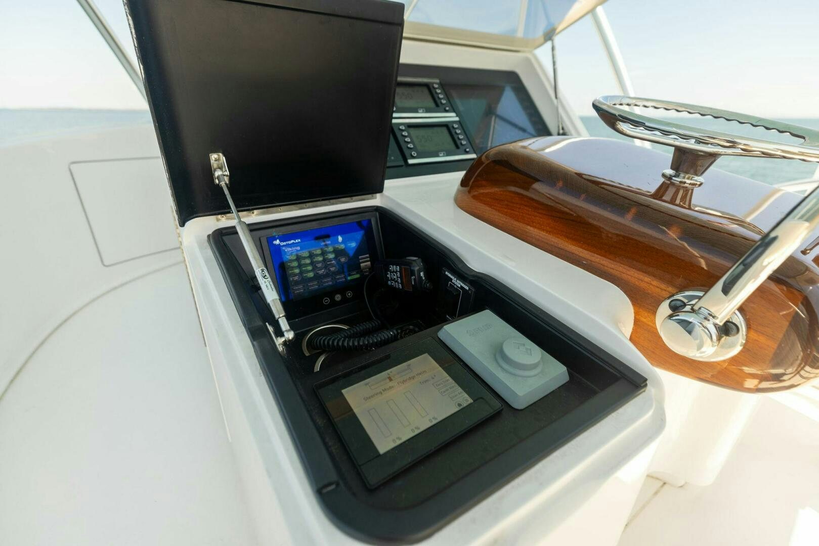 a close-up of a machine aboard WHISKEY PAPA Yacht for Sale
