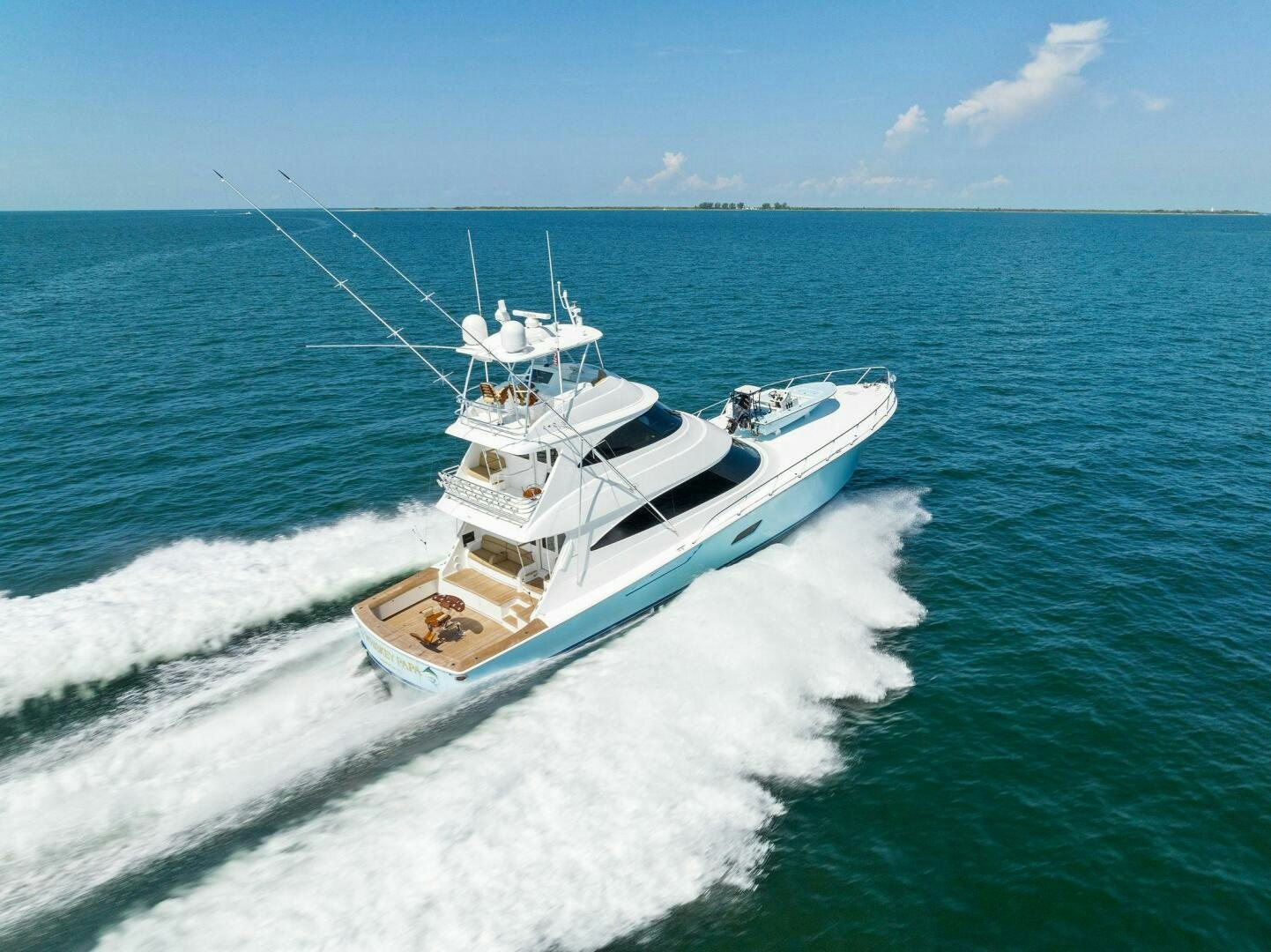a boat on the water aboard WHISKEY PAPA Yacht for Sale