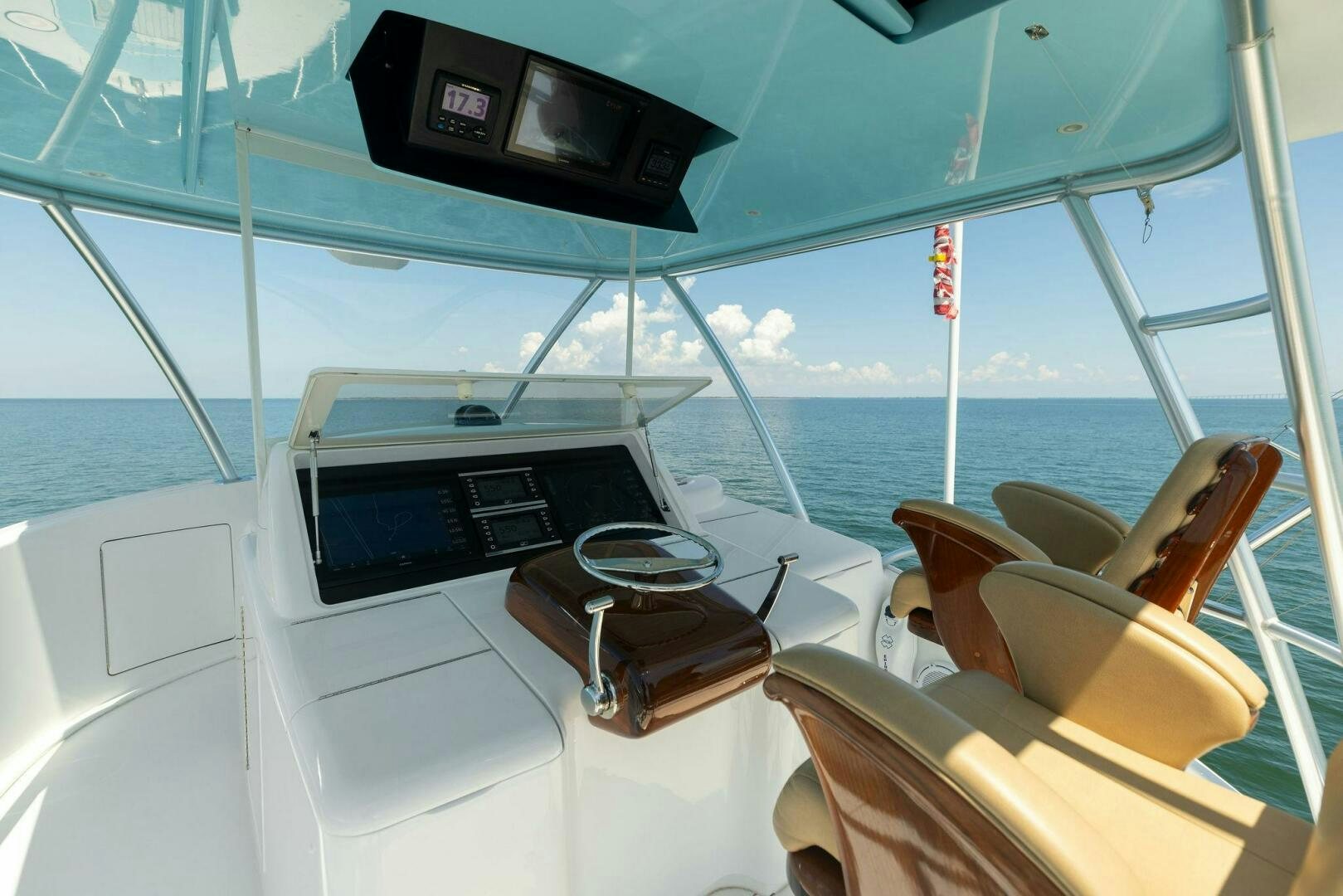 a boat with a laptop on it aboard WHISKEY PAPA Yacht for Sale