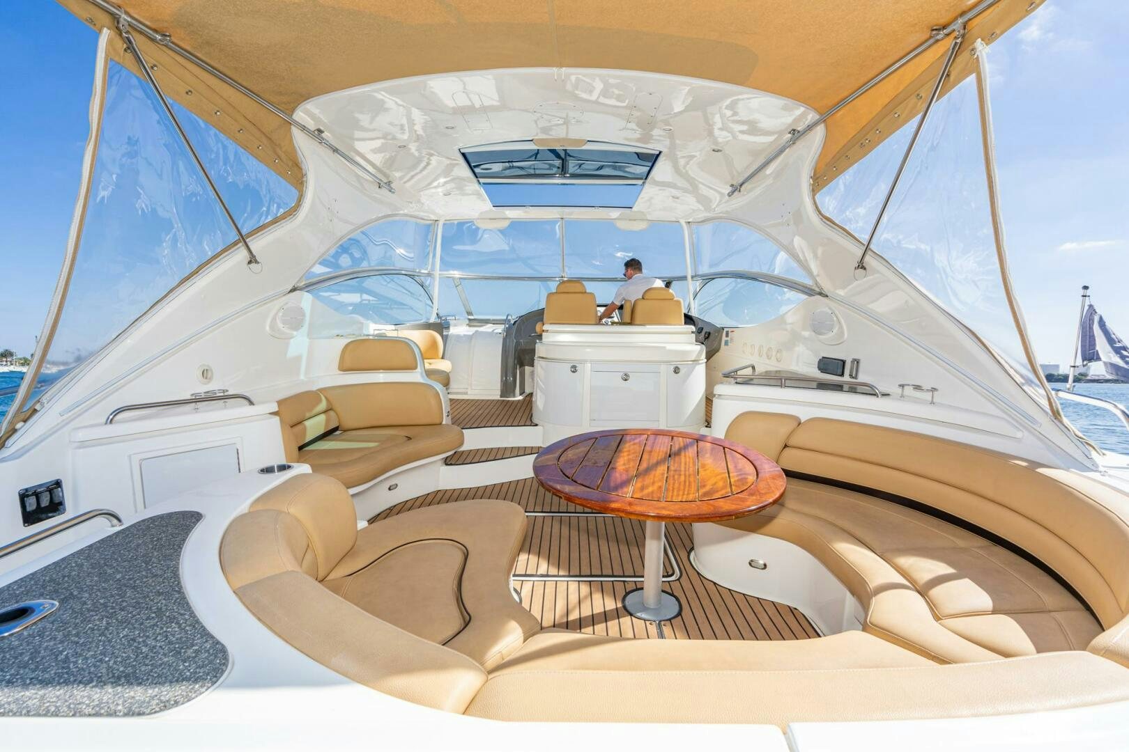 a boat on the water aboard MYSTIQUE Yacht for Sale