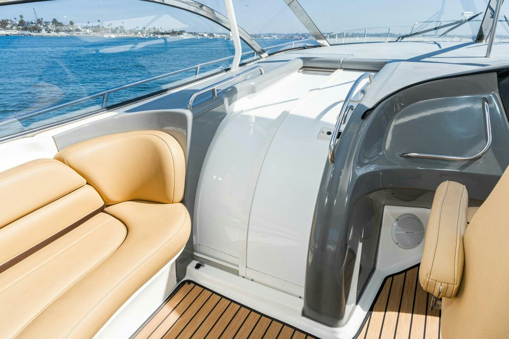 the front of a boat aboard MYSTIQUE Yacht for Sale