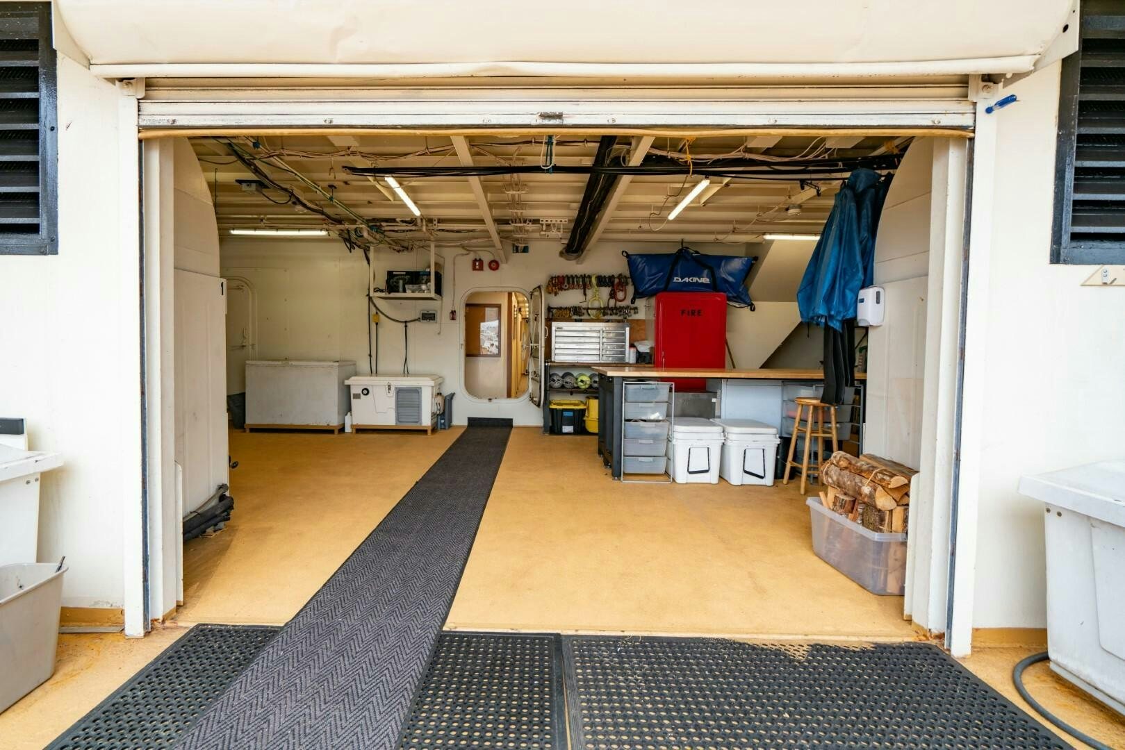 a room with a lot of equipment aboard PACIFIC PROVIDER Yacht for Sale