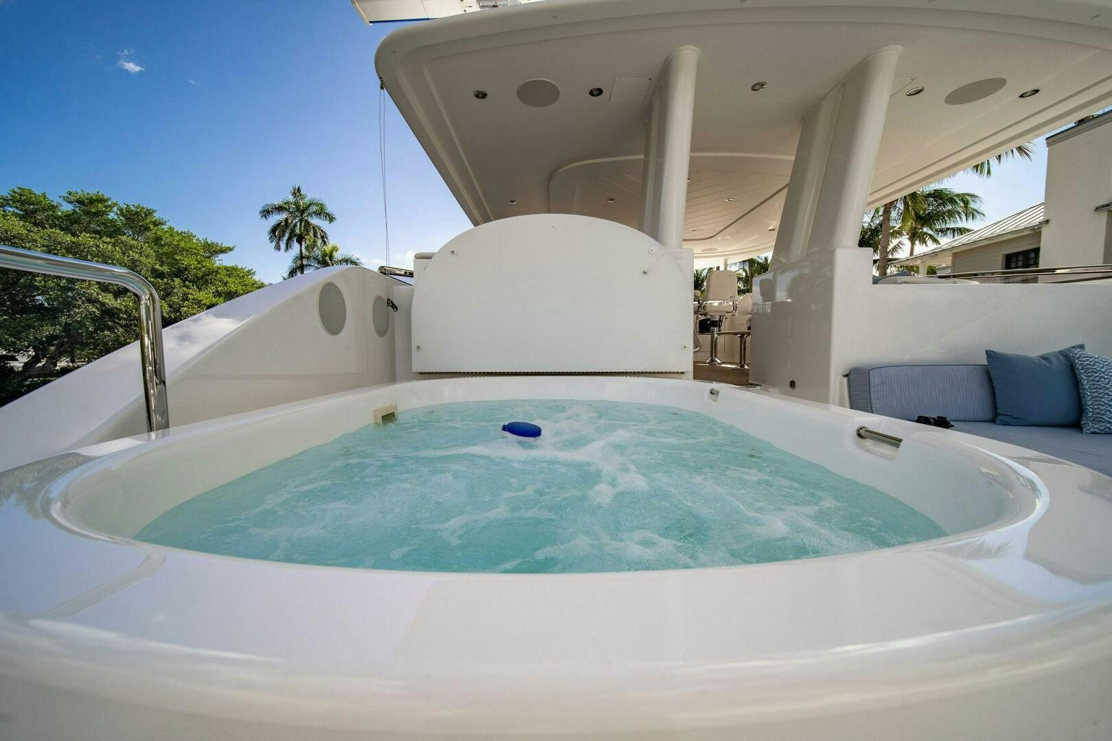 a pool in a room aboard JEANNIETINI NAME RESERVED Yacht for Sale