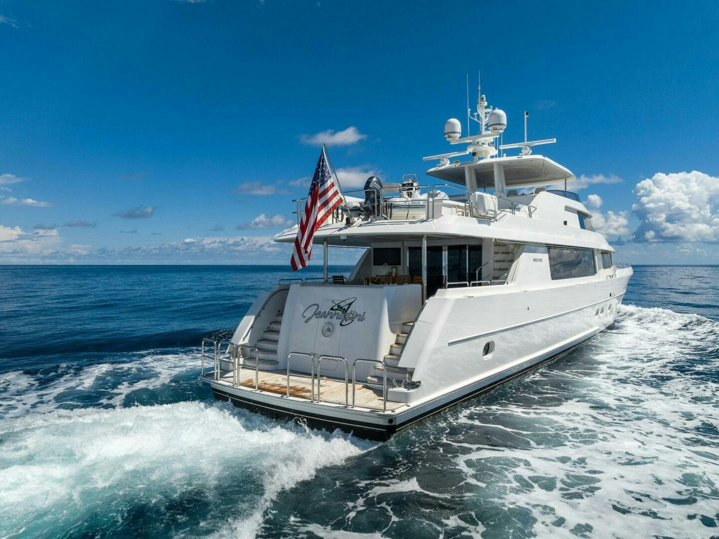 a boat in the water aboard JEANNIETINI NAME RESERVED Yacht for Sale