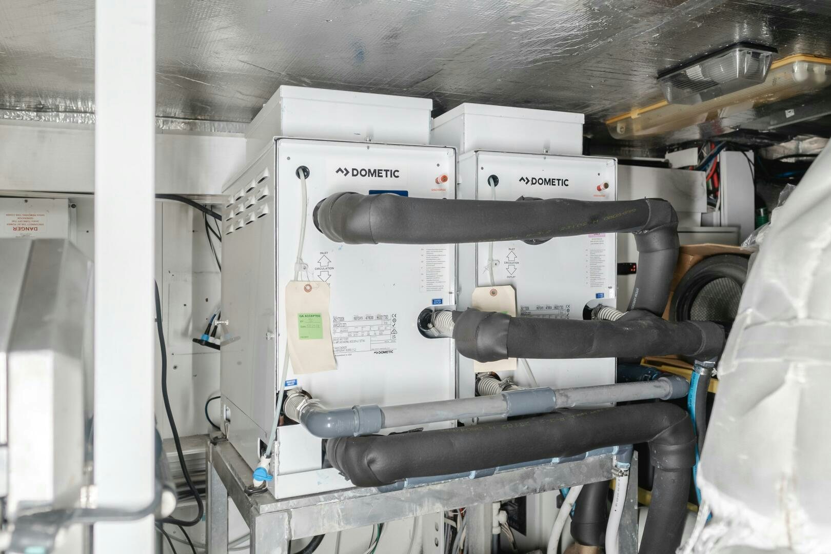 a machine with a large metal pipe aboard INDECENT PROPOSAL IV Yacht for Sale