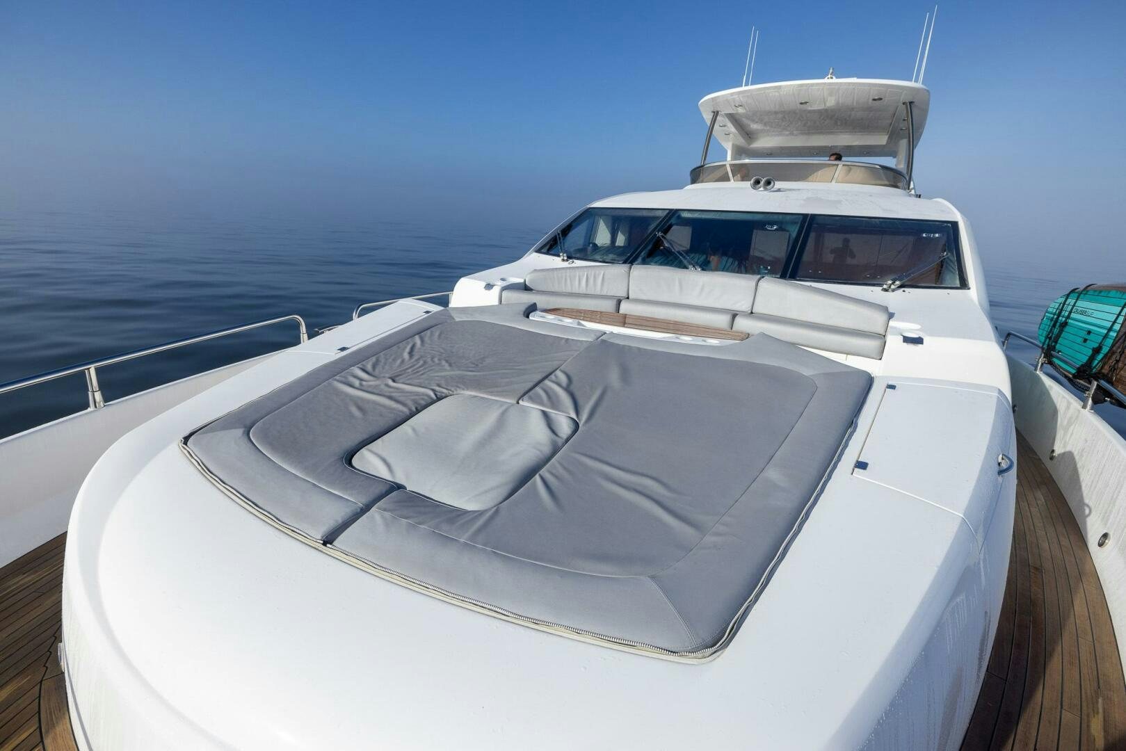 a white boat on a boat aboard INDECENT PROPOSAL IV Yacht for Sale