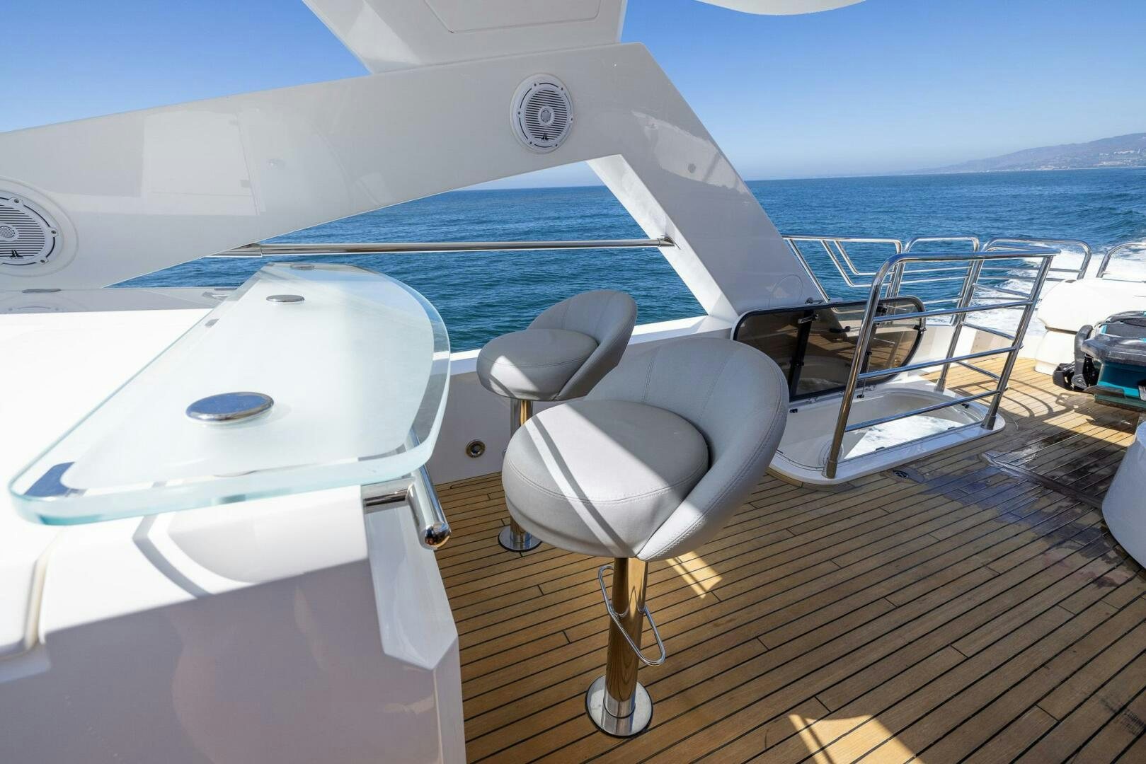 a plane on the water aboard INDECENT PROPOSAL IV Yacht for Sale