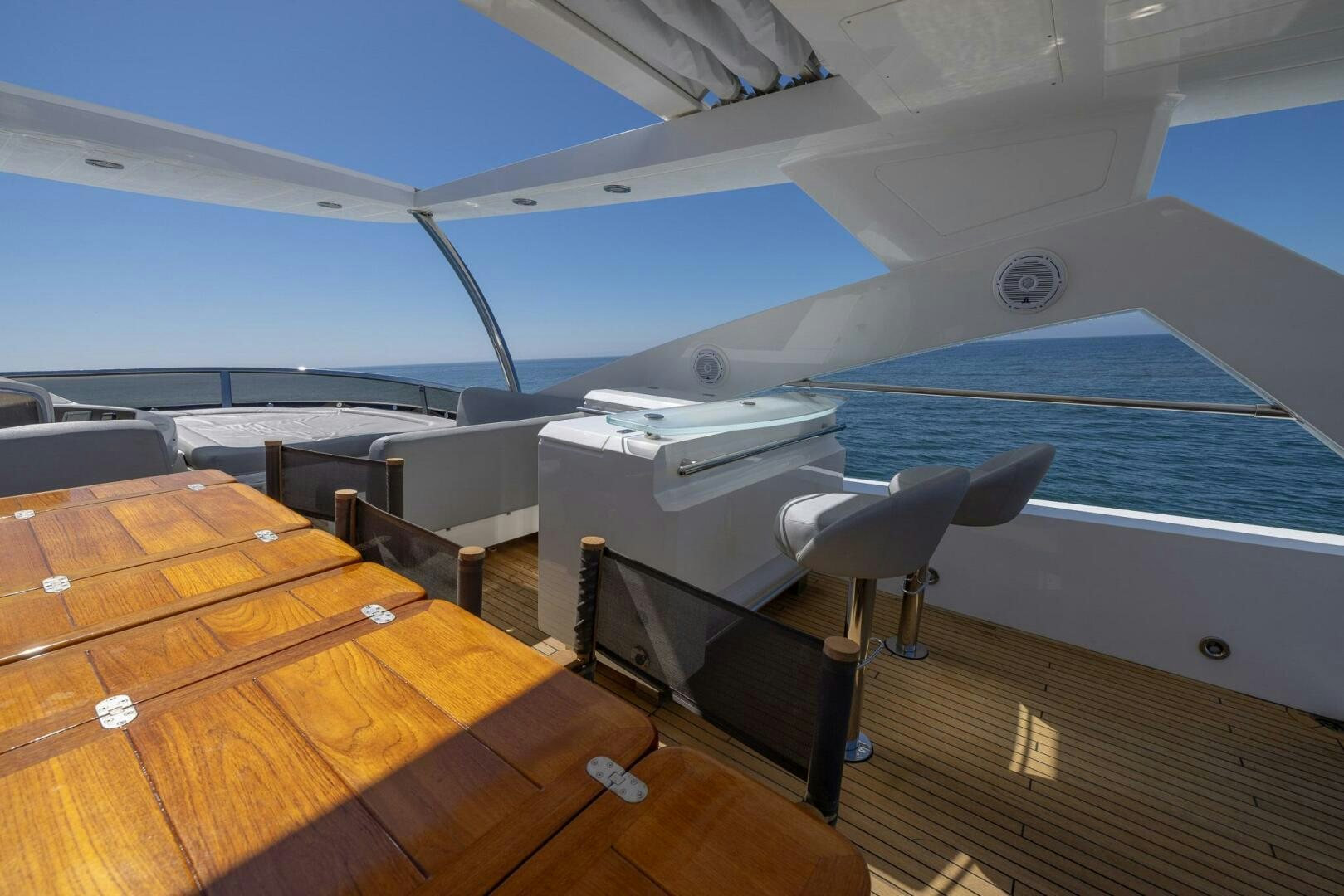 a cockpit of a plane aboard INDECENT PROPOSAL IV Yacht for Sale