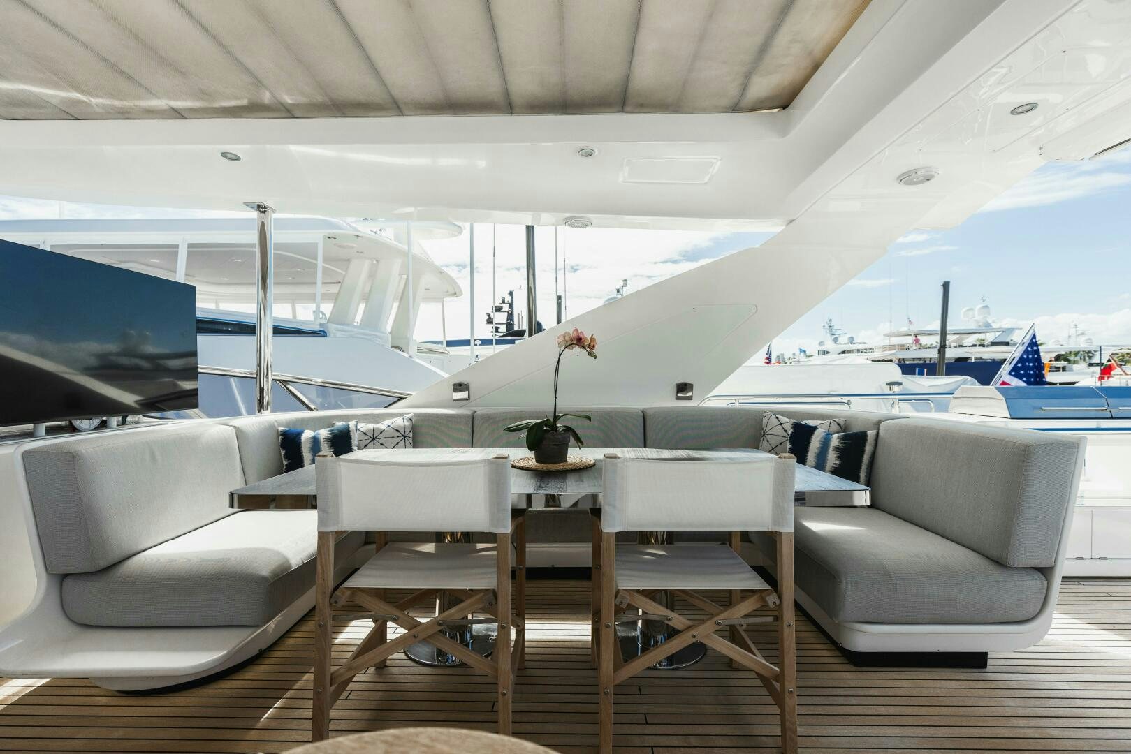 a boat on the water aboard MAJESTIC MOMENTS Yacht for Sale