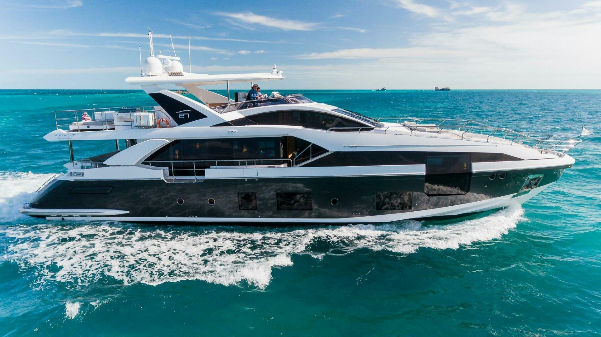 a boat on the water aboard MAJESTIC MOMENTS Yacht for Sale