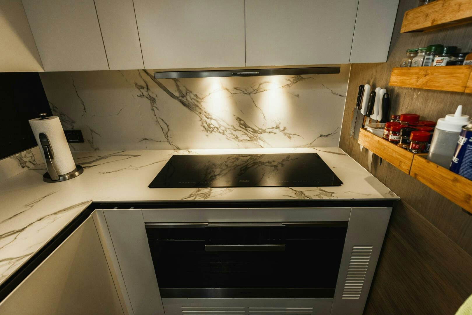 a stove with a flame on the top aboard MAJESTIC MOMENTS Yacht for Sale