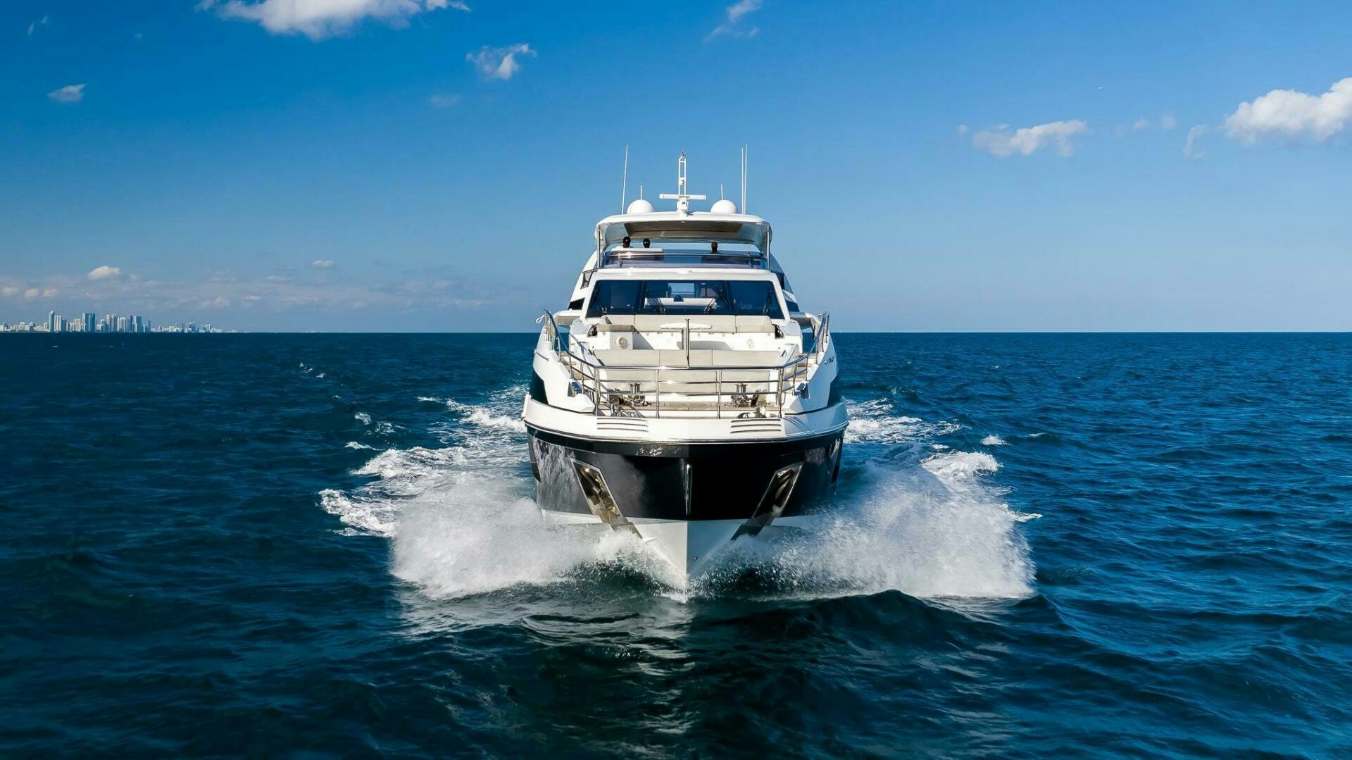a boat on the water aboard MAJESTIC MOMENTS Yacht for Sale
