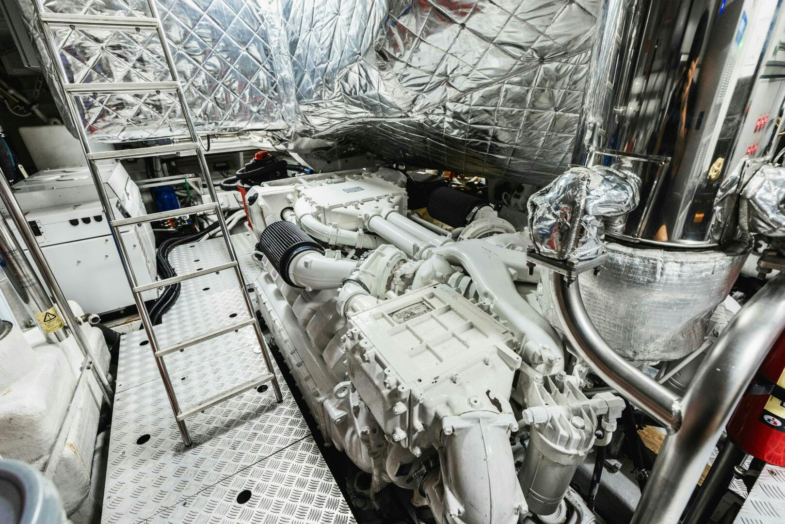 a machine with wires aboard MAJESTIC MOMENTS Yacht for Sale
