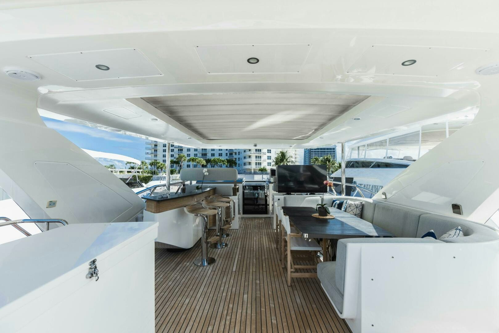 inside of a jet plane aboard MAJESTIC MOMENTS Yacht for Sale