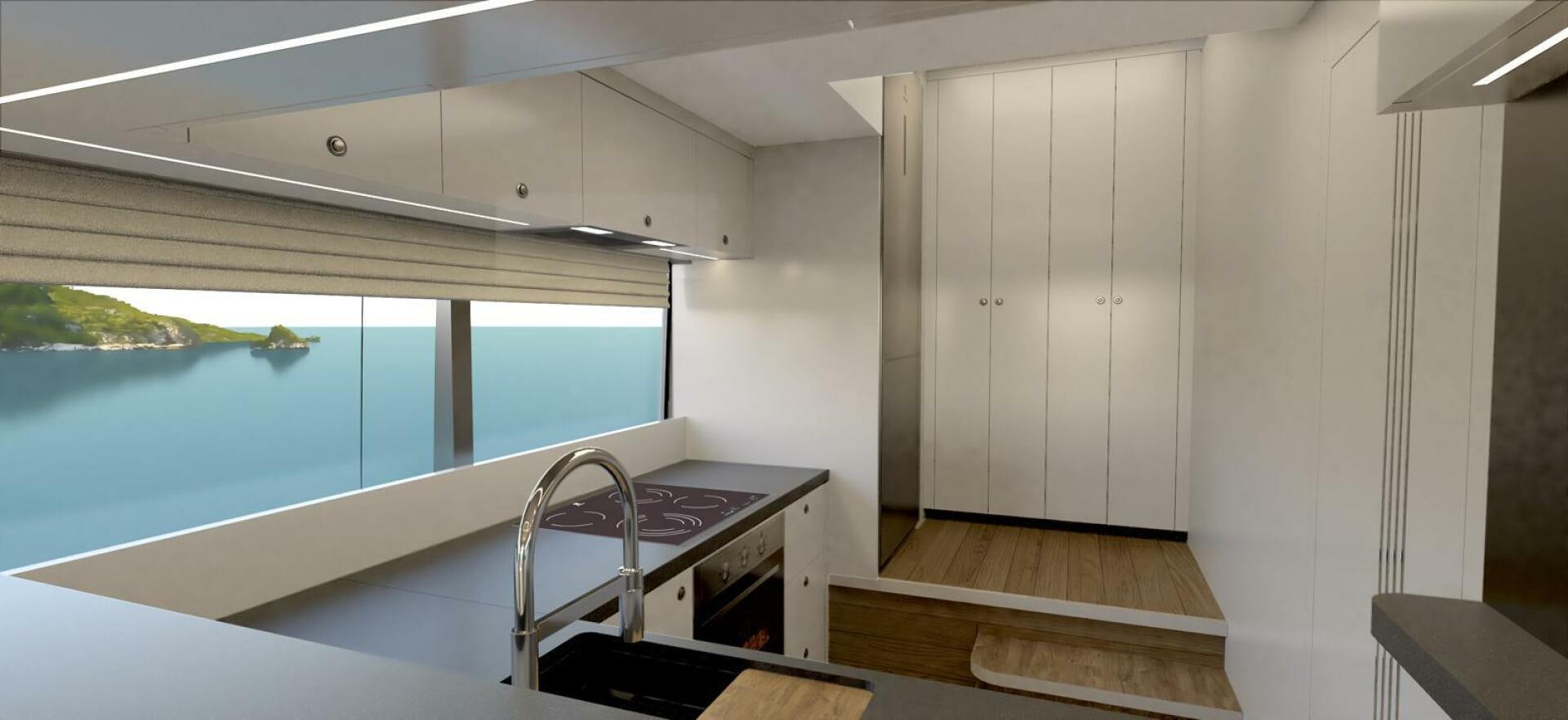 a boat on a deck aboard VOYAGE ONE Yacht for Charter