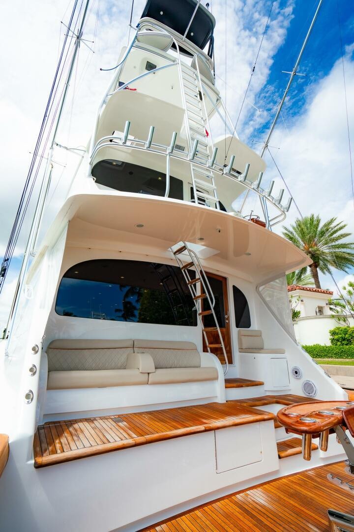 a boat on the water aboard FRIGATE Yacht for Sale