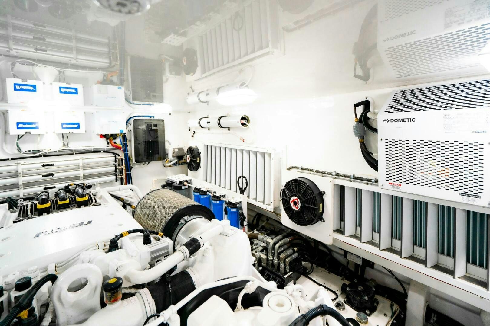 a close-up of a machine aboard FRIGATE Yacht for Sale