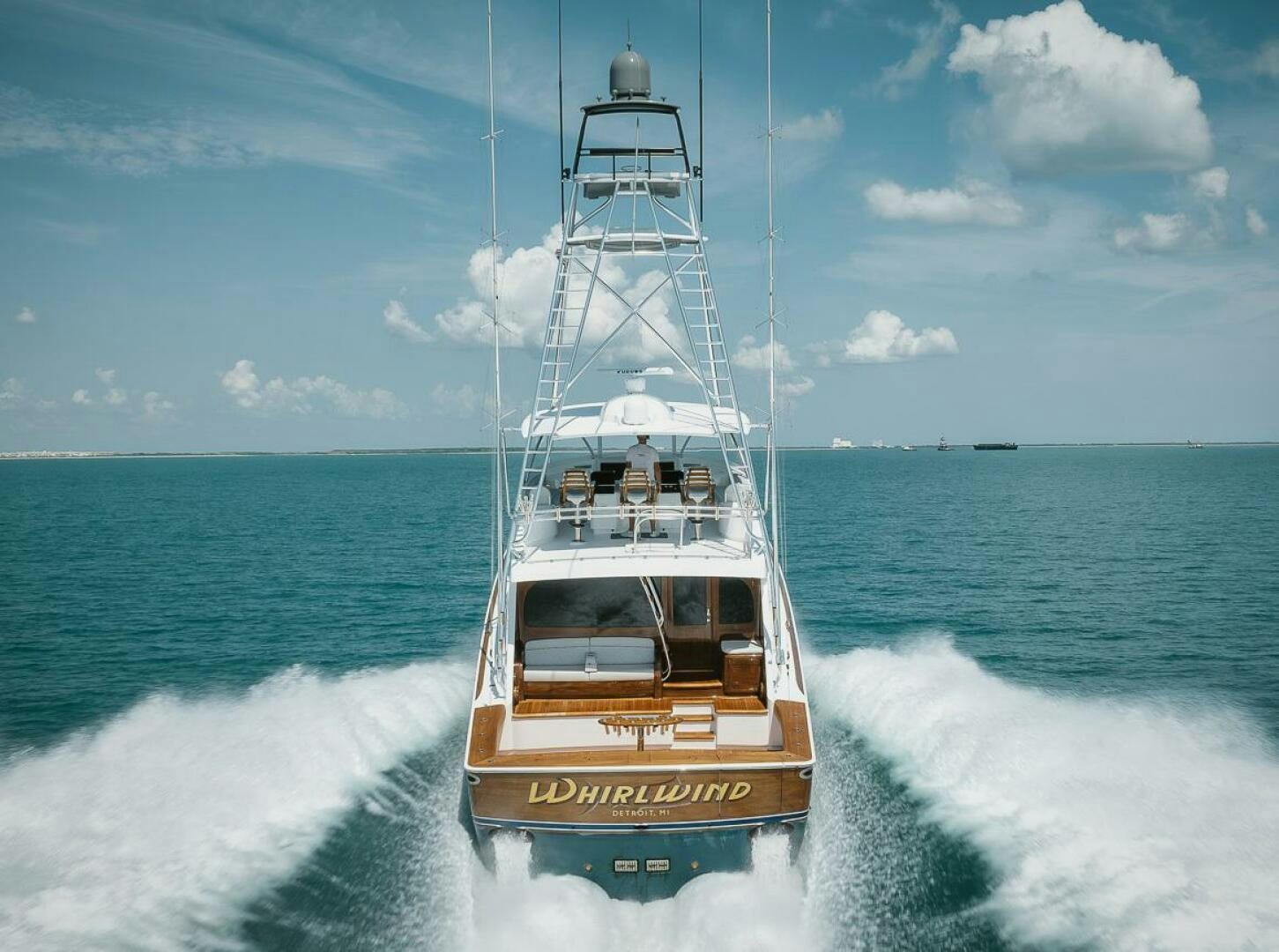 a boat on the water aboard WHIRLWIND Yacht for Sale