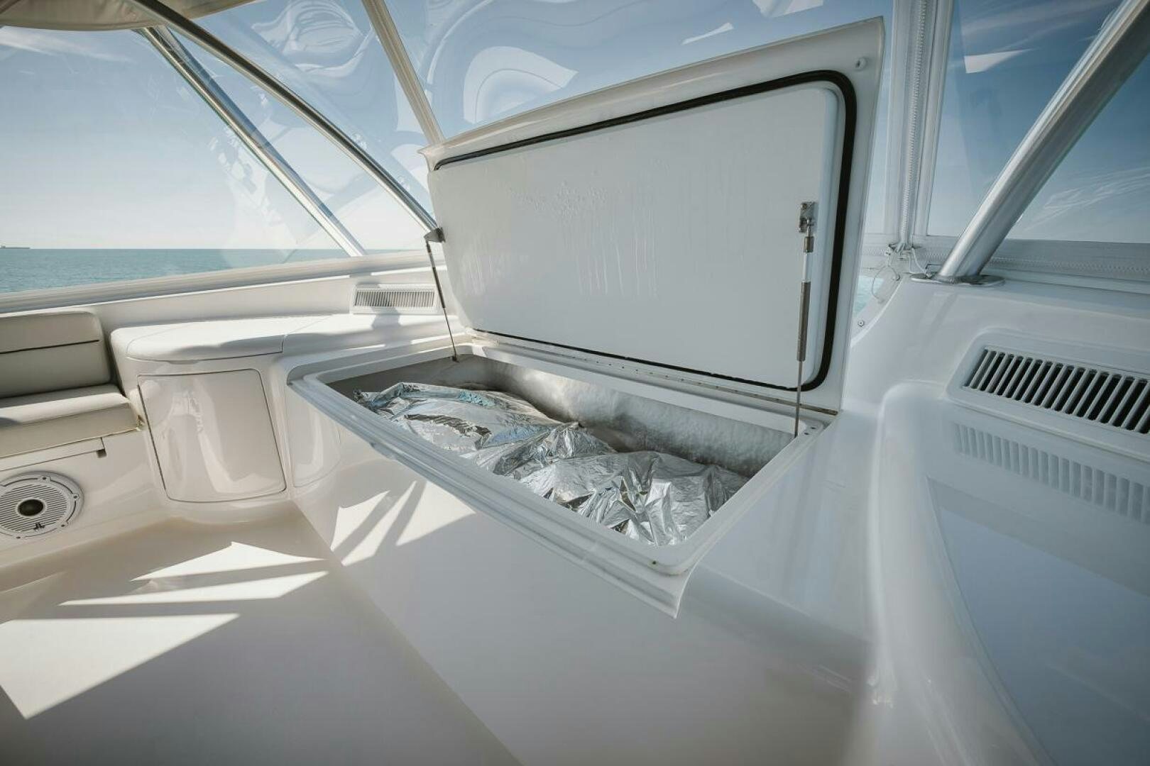 a car with a foil wrapper aboard WHIRLWIND Yacht for Sale