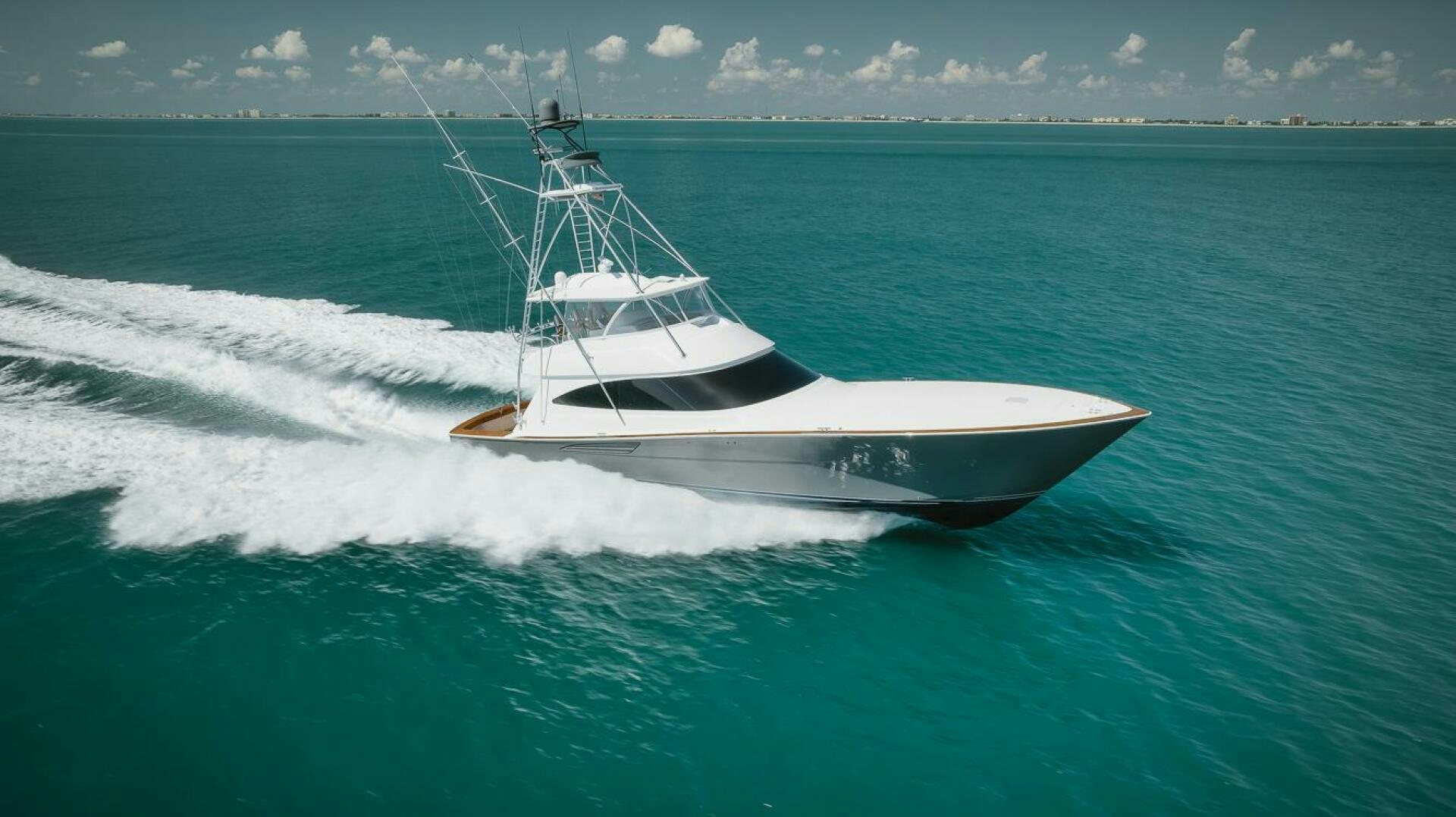 a boat on the water aboard WHIRLWIND Yacht for Sale