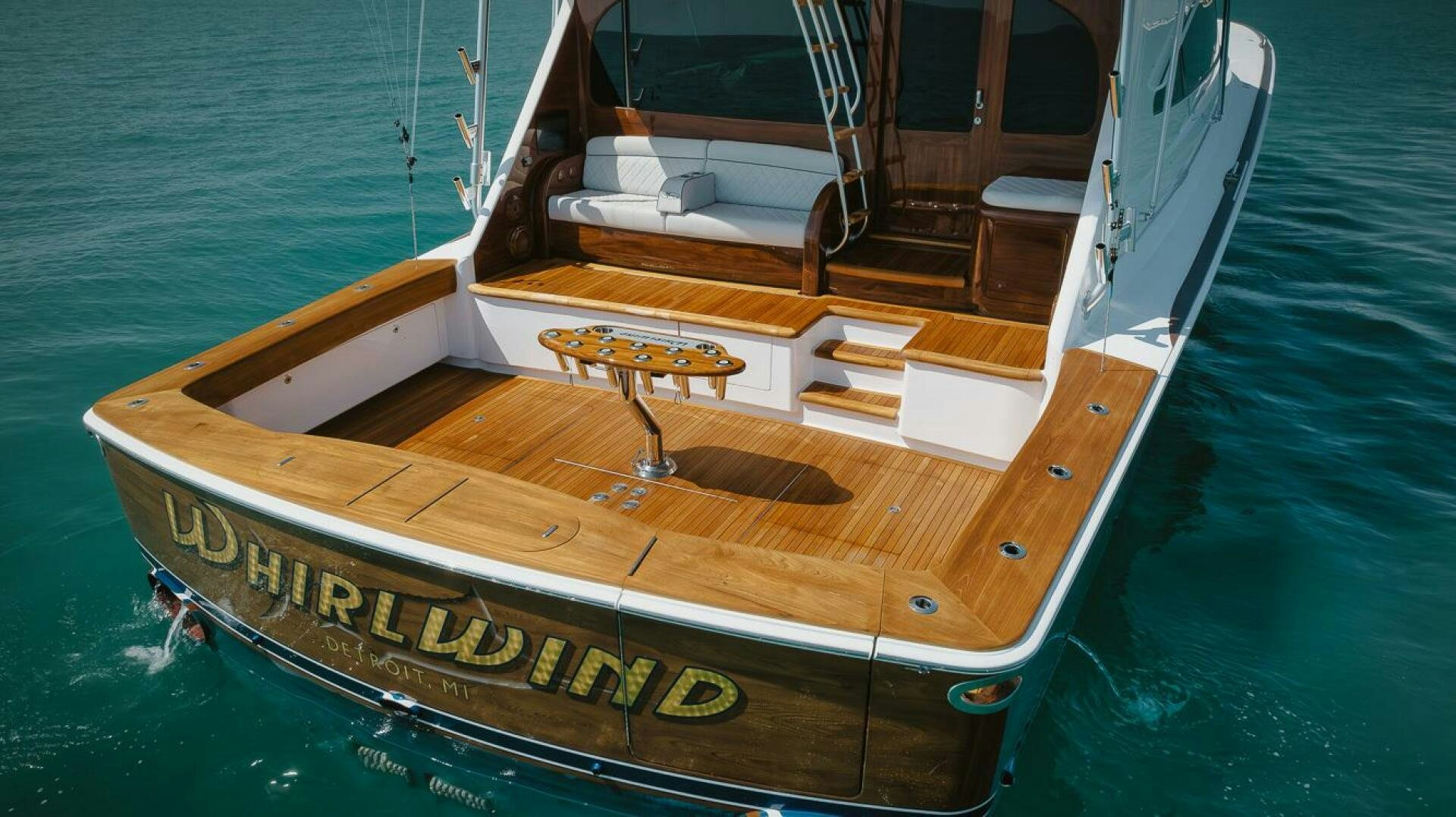a boat on the water aboard WHIRLWIND Yacht for Sale