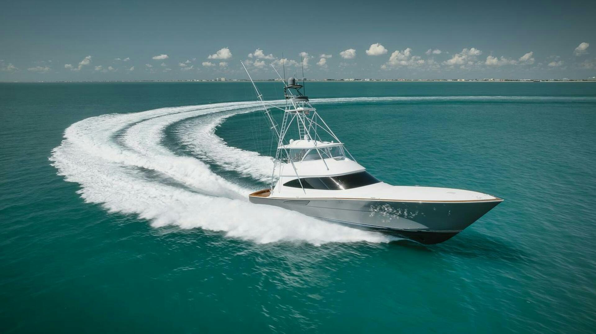 a boat on the water aboard WHIRLWIND Yacht for Sale